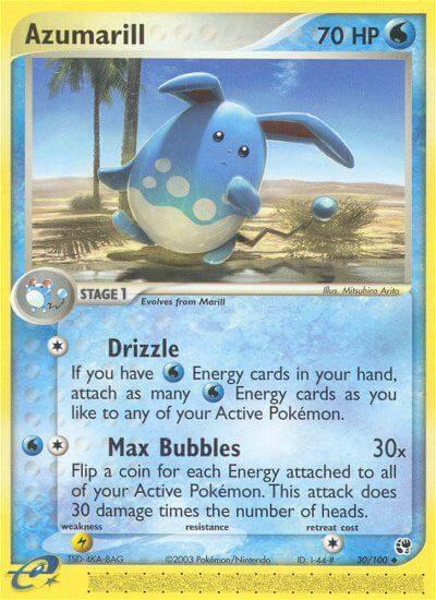 Azumarill - Sandstorm Pokémon trading card