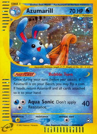 Azumarill (H4) - Aquapolis (AQ) #H04/H32 - Holo Rare Pokémon Trading Card