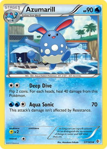 Azumarill - Boundaries Crossed (BCR) #37/149 - Uncommon Pokémon Trading Card
