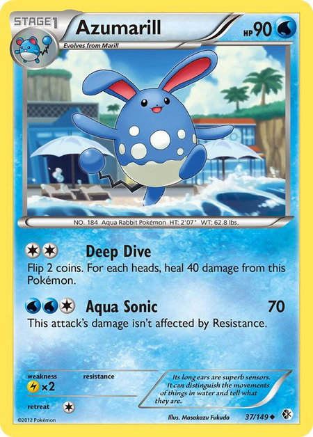 Azumarill - Boundaries Crossed Pokémon trading card