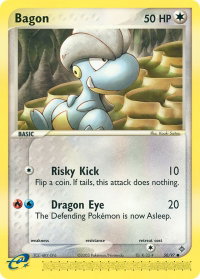 Bagon - 50/97 - Dragon (DR) #50/97 - Common Pokémon Trading Card
