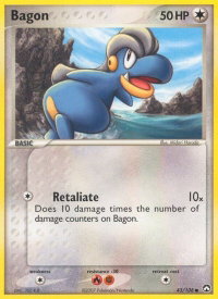 Bagon - Power Keepers (PK) #43/108 - Common Pokémon Trading Card
