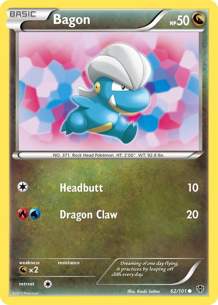 Bagon - Plasma Blast Pokémon trading card