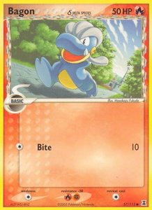 Bagon - 057/113 (Delta Species) - Delta Species (DS) #57/113 - Common Pokémon Trading Card