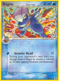 Bagon (Delta Species) - Dragon Frontiers (DF) #43/101 - Common Pokémon Trading Card