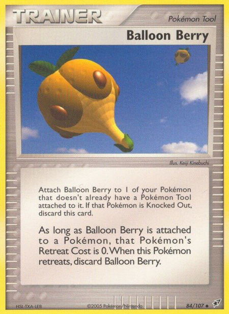 Balloon Berry trading card from Deoxys Balloon Berry - Deoxys Pokémon trading card