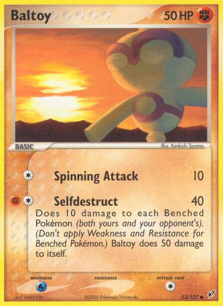 Baltoy trading card from Deoxys Baltoy - Deoxys Pokémon trading card