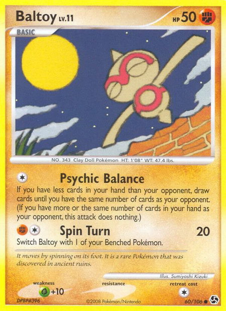 Baltoy - Great Encounters Pokémon trading card