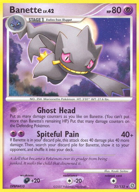 Banette - Secret Wonders Pokémon trading card