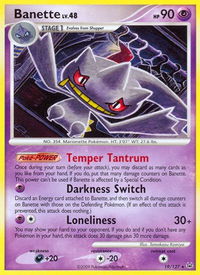 Banette - Platinum (PL) #19/127 - Rare Pokémon Trading Card