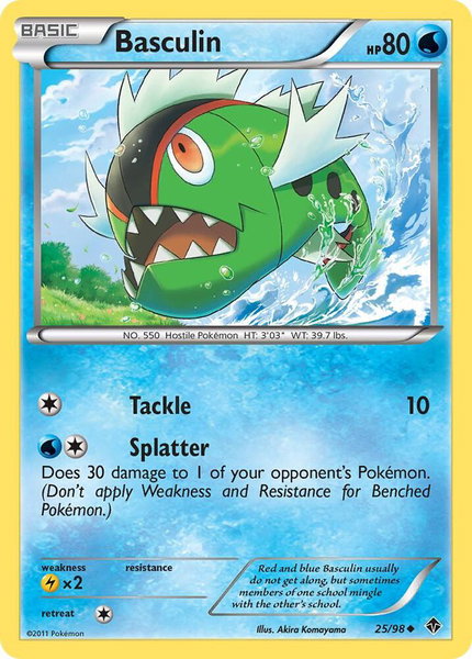 Basculin (25) - Emerging Powers Pokémon trading card