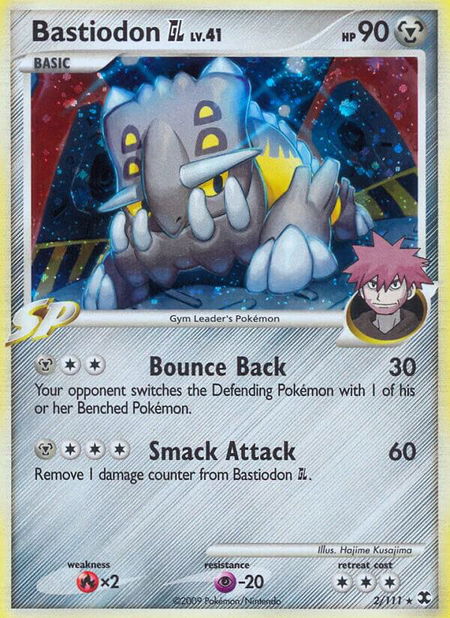 Bastiodon GL trading card from Rising Rivals Bastiodon GL - Rising Rivals Pokémon trading card