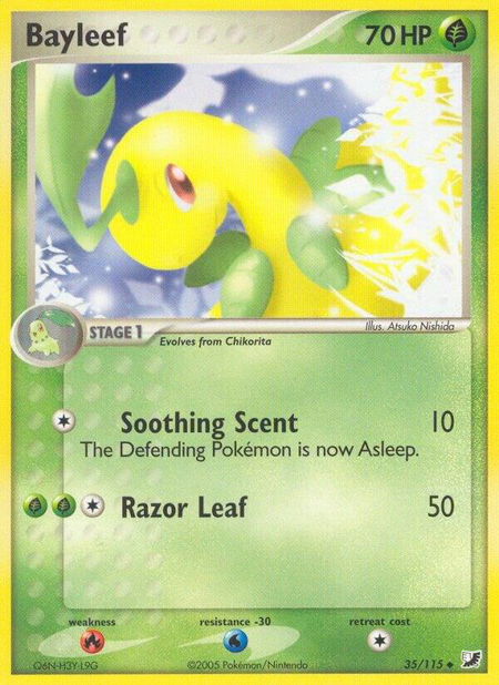 Bayleef - Unseen Forces Pokémon trading card