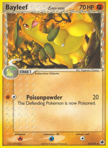 Bayleef (Delta Species) - Dragon Frontiers Pokémon trading card