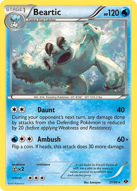 Beartic - Next Destinies Pokémon trading card