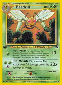Beedrill - Neo Discovery (N2) #18/75 - Rare Pokémon Trading Card