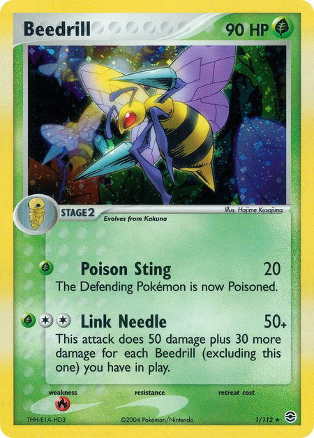 Beedrill - FireRed & LeafGreen Pokémon trading card