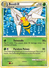 Beedrill - Unleashed (UL) #12/95 - Rare Pokémon Trading Card