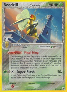 Beedrill (Delta Species) - Delta Species (DS) #1/113 - Holo Rare Pokémon Trading Card
