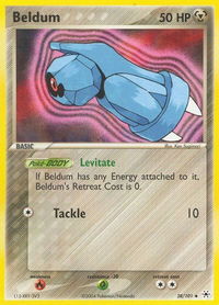 Beldum - 28/101 - Hidden Legends (HL) #28/101 - Uncommon Pokémon Trading Card