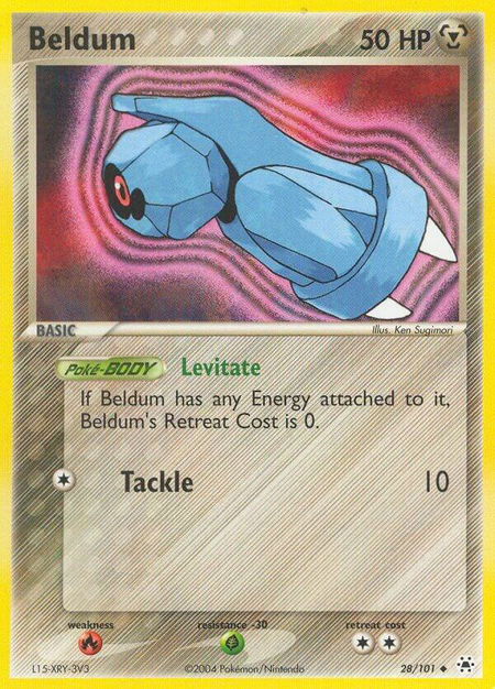 Beldum - 28/101 - Hidden Legends Pokémon trading card