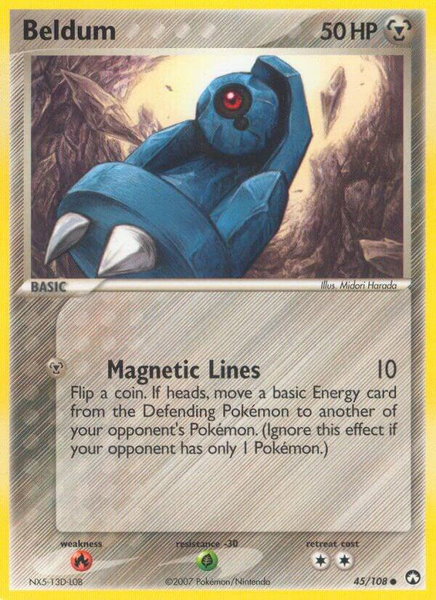Beldum trading card from Power Keepers Beldum - Power Keepers Pokémon trading card
