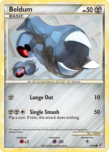 Beldum - Undaunted Pokémon trading card