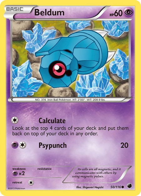 Beldum - Plasma Freeze Pokémon trading card
