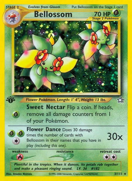 Bellossom - Neo Genesis Pokémon trading card