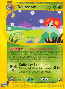Bellossom - Aquapolis (AQ) #005/147 - Rare Pokémon Trading Card