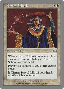Charm School - Unglued (UGL) #1 - Uncommon Magic: The Gathering Trading Card