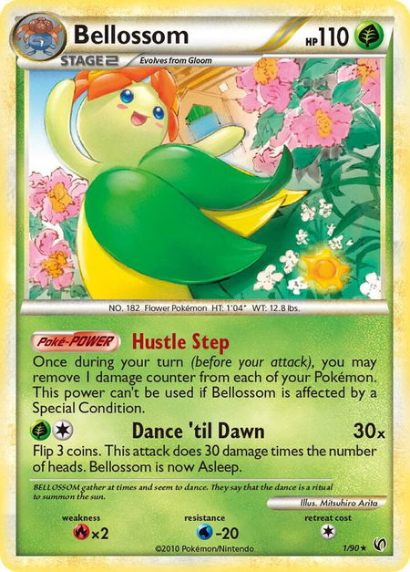 Bellossom - Undaunted Pokémon trading card