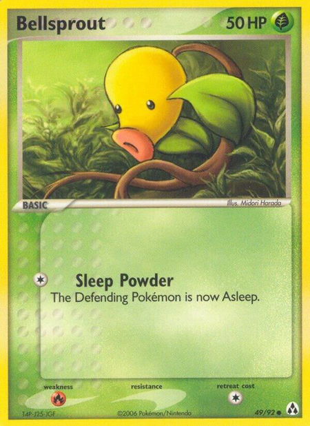 Bellsprout - Legend Maker Pokémon trading card