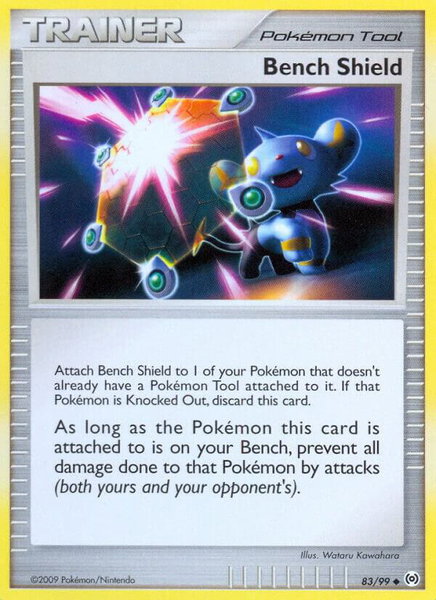 Bench Shield trading card from Arceus Bench Shield - Arceus Pokémon trading card