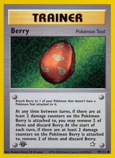 Berry - Neo Genesis Pokémon trading card
