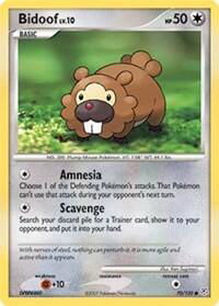 Bidoof - Diamond and Pearl (DP) #70/130 - Common Pokémon Trading Card