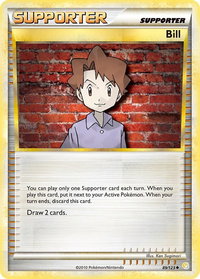 Bill - HeartGold SoulSilver (HS) #89/123 - Uncommon Pokémon Trading Card