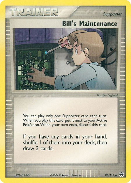 Bill's Maintenance - FireRed & LeafGreen Pokémon trading card