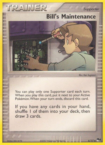 Bill's Maintenance - POP Series 5 Pokémon trading card