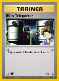 Bill's Teleporter - Neo Genesis (N1) #091/111 - Uncommon Pokémon Trading Card
