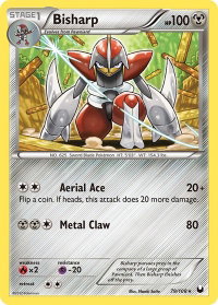 Bisharp (79) - Dark Explorers (DEX) #79/108 - Rare Pokémon Trading Card