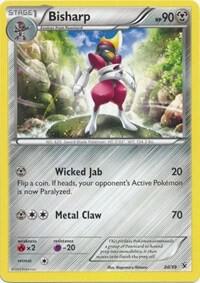 Bisharp trading card from Kalos Starter Set Bisharp - Kalos Starter Set Pokémon trading card
