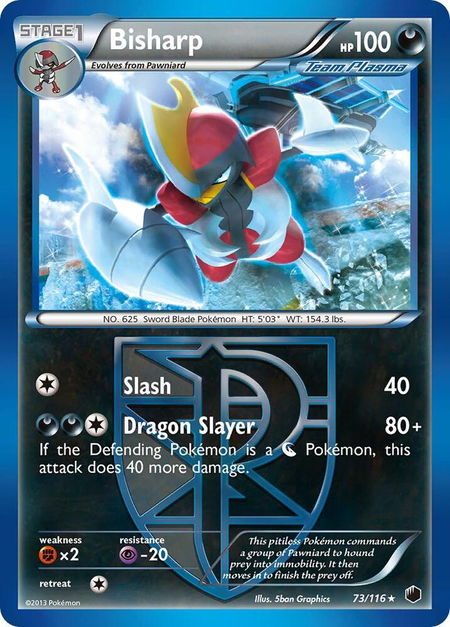 Bisharp (Team Plasma) (73) - Plasma Freeze Pokémon trading card