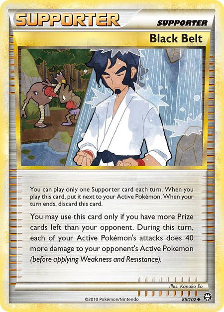Black Belt - Triumphant Pokémon trading card