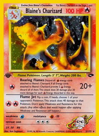 Blaine's Charizard - Gym Challenge (G2) #002/132 - Holo Rare Pokémon Trading Card