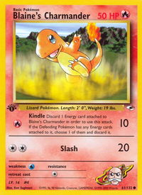 Blaine's Charmander - Gym Heroes (G1) #061/132 - Common Pokémon Trading Card
