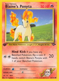 Blaine's Ponyta - Gym Challenge (G2) #064/132 - Common Pokémon Trading Card