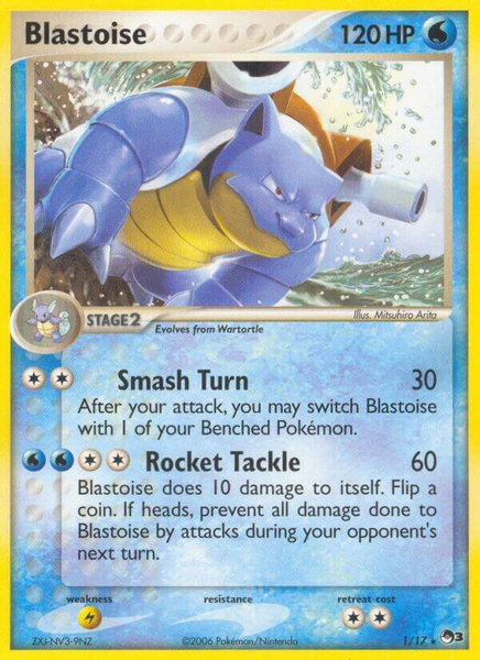 Blastoise trading card from POP Series 3 Blastoise - POP Series 3 Pokémon trading card