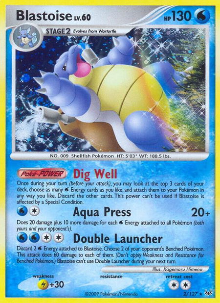 Blastoise - Platinum Pokémon trading card