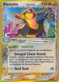Blastoise (Delta Species) - Crystal Guardians (CG) #2/100 - Holo Rare Pokémon Trading Card